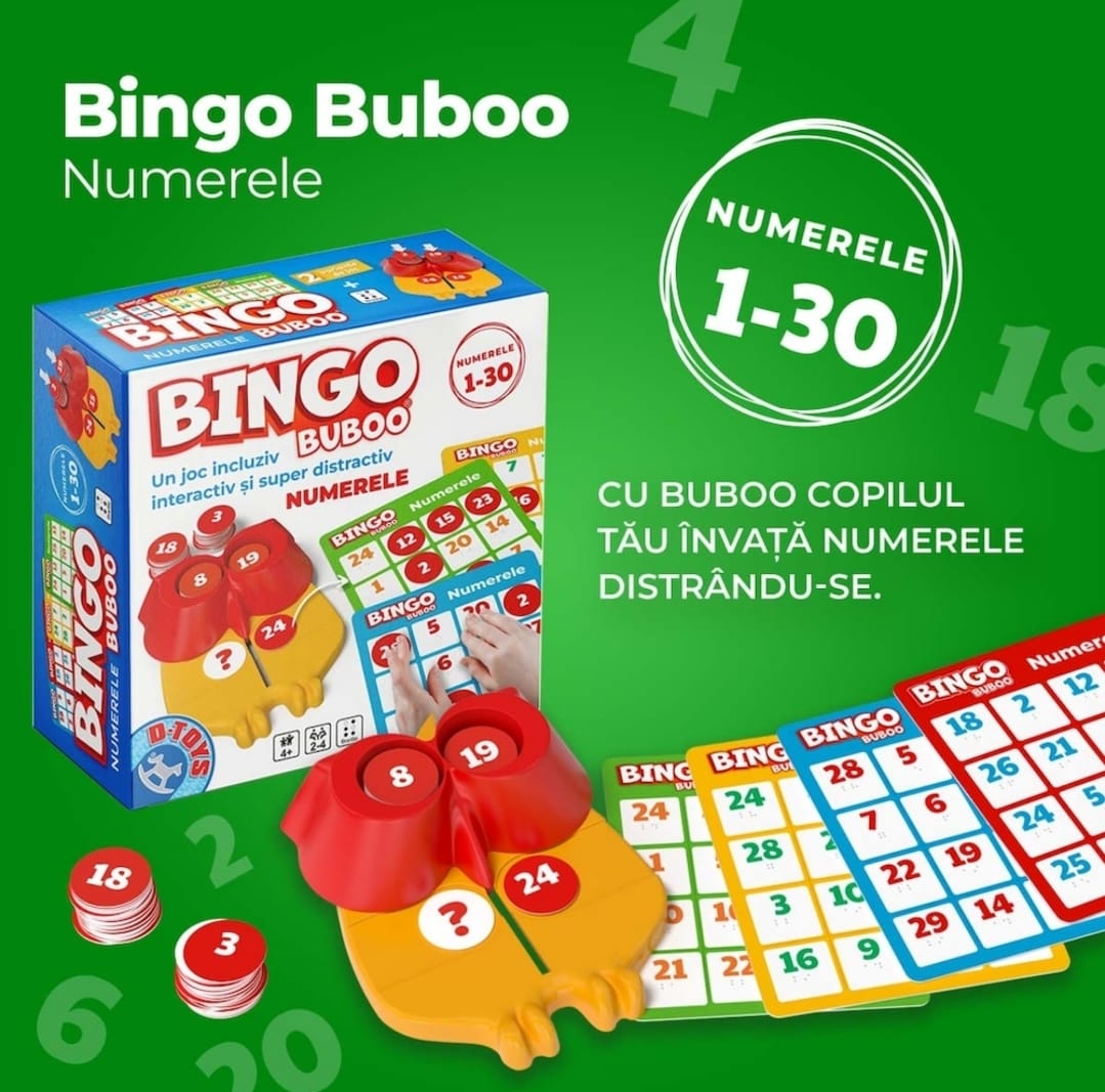 BINGO BUBOO Numerele – Braille