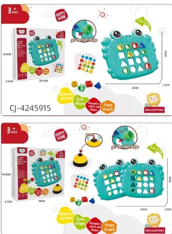 Jucarie Educativa si Interactiva cu Forme Geometrice Colorate