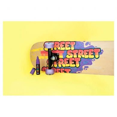 Marker varf 1.8-2.5 mm UNI Posca PC-5M, 8 buc/set, saculet textil